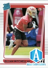 Elijah Mitchell RC - 2021 Panini Donruss Football #312 Rated Rookie - 49ers